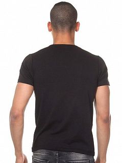 Современная облегающая футболка черного цвета DARKZONE RTDZN8611